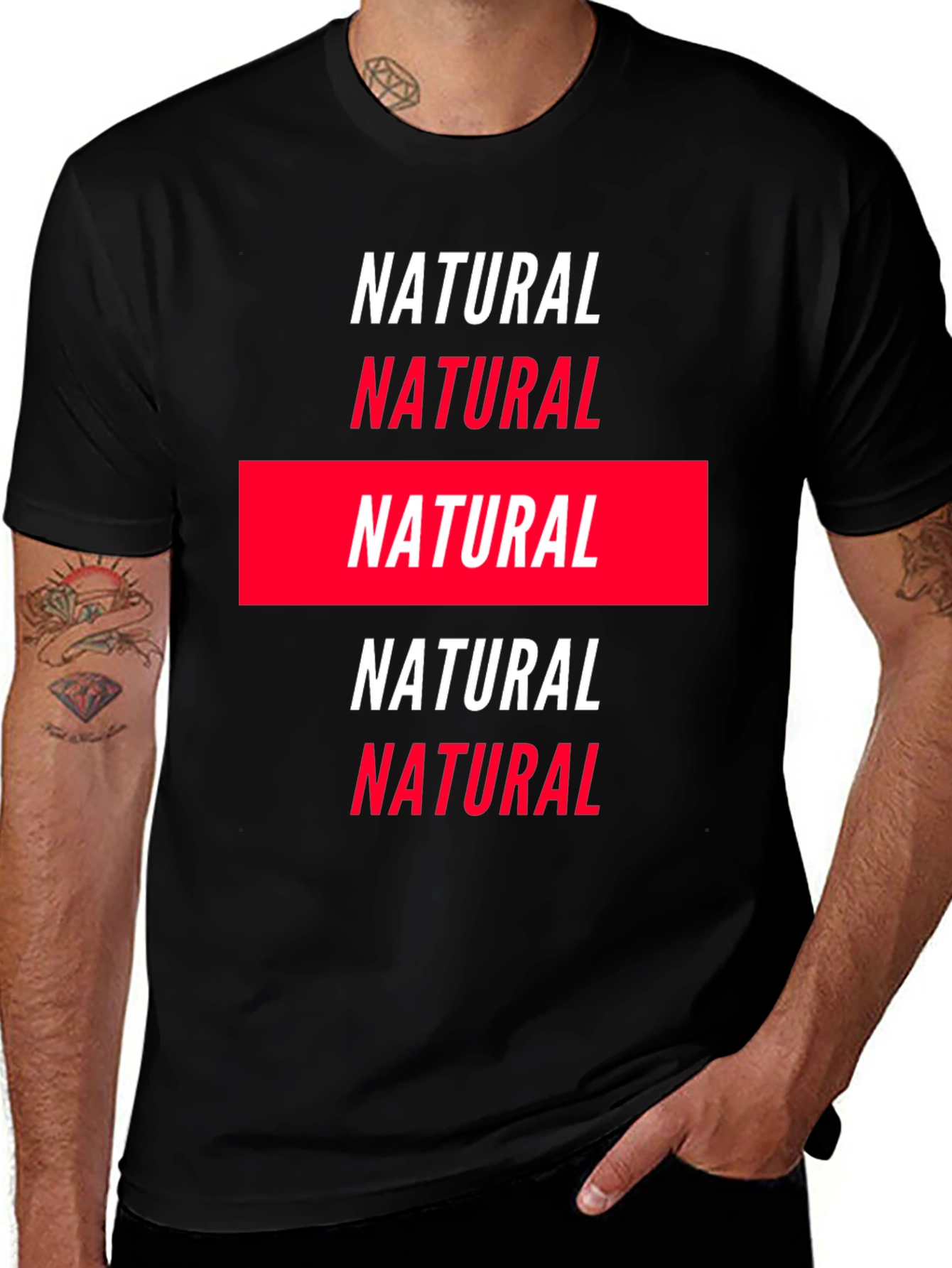 Natural Graphic Tee - Bold Statement Shirt