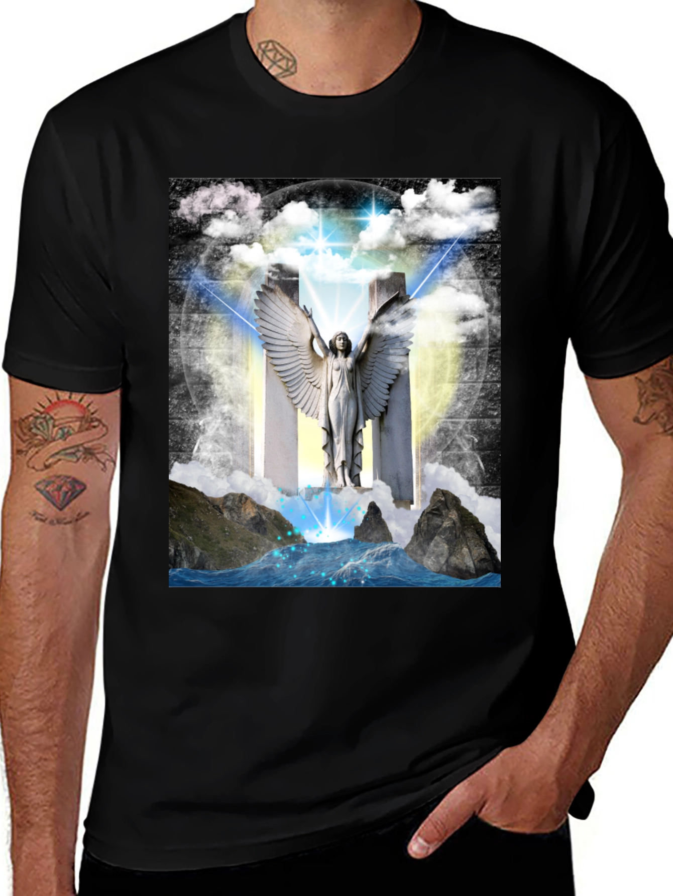 Angel Wings T-Shirt - Spiritual Design