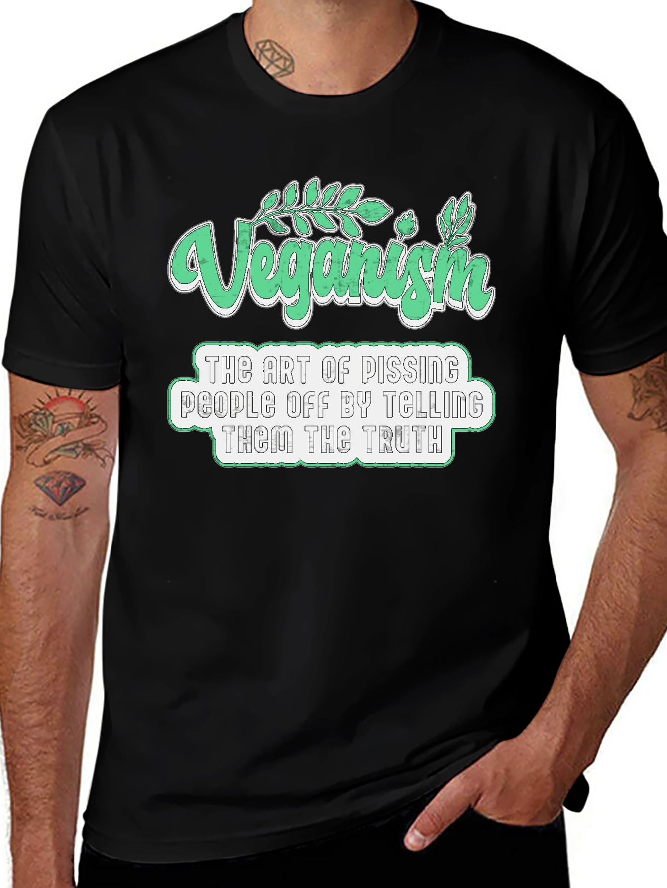 Veganism Art T-Shirt - Pissing People Off