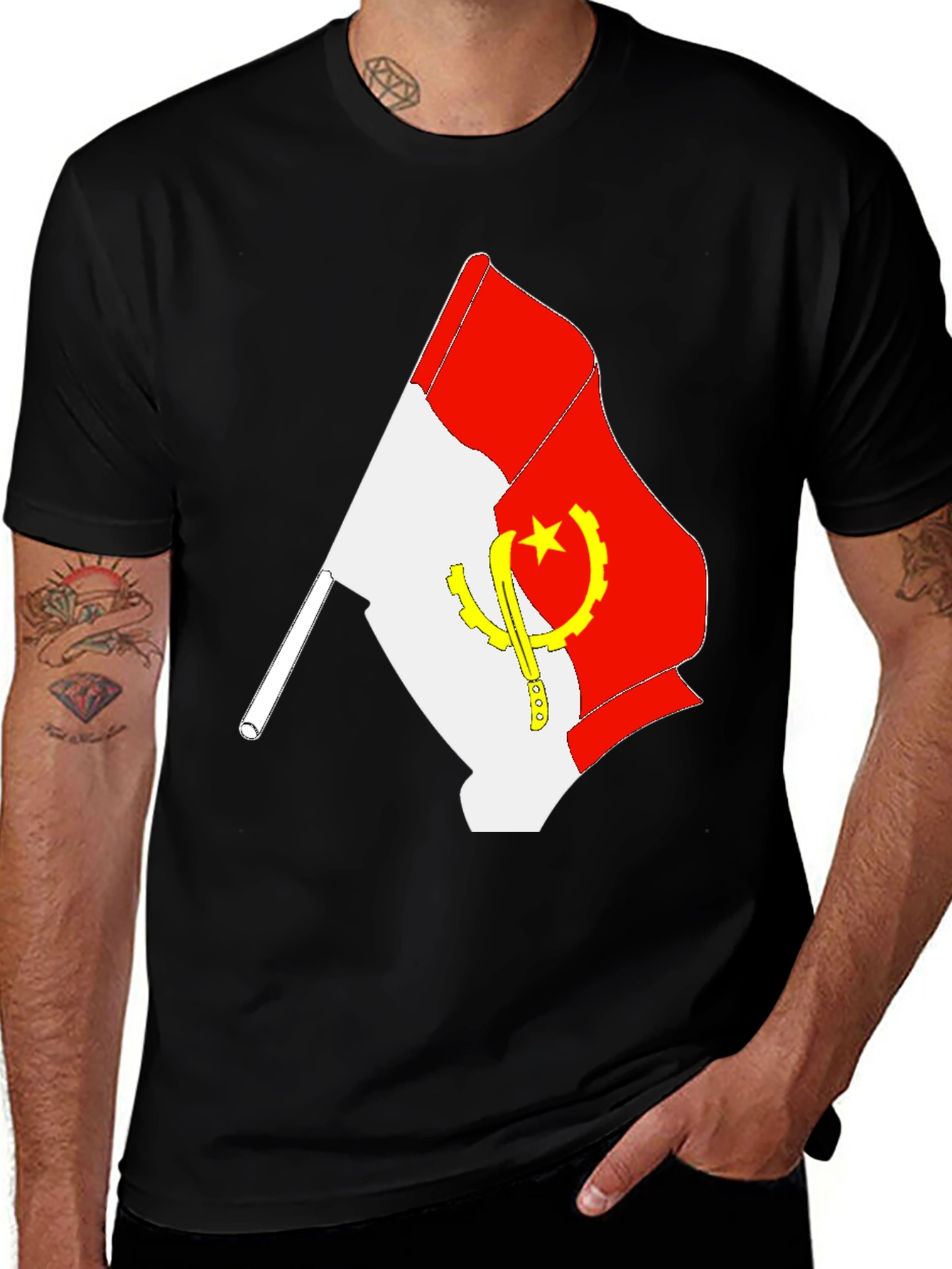 Angola Flag T-Shirt - Support Angola