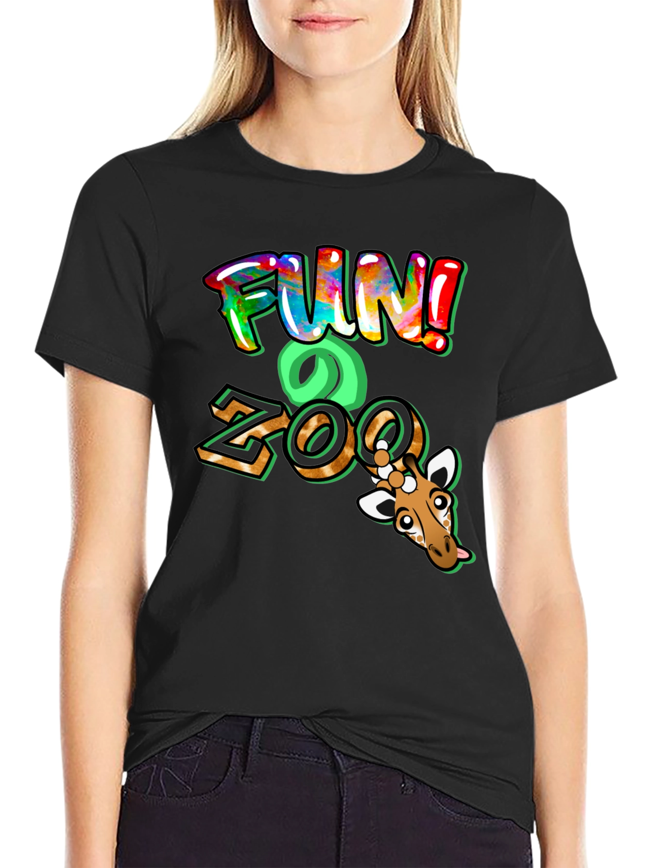 Fun Zoo Giraffe Graphic Tee
