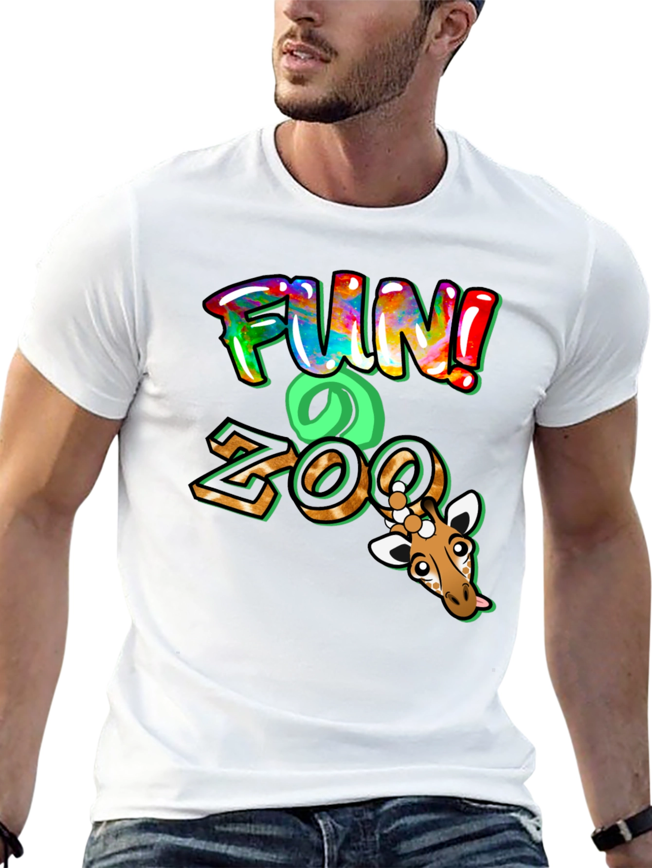 Fun Zoo Giraffe Graphic Tee