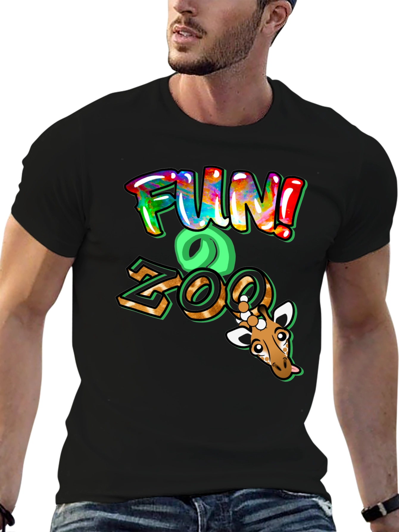 Fun Zoo Giraffe Graphic Tee