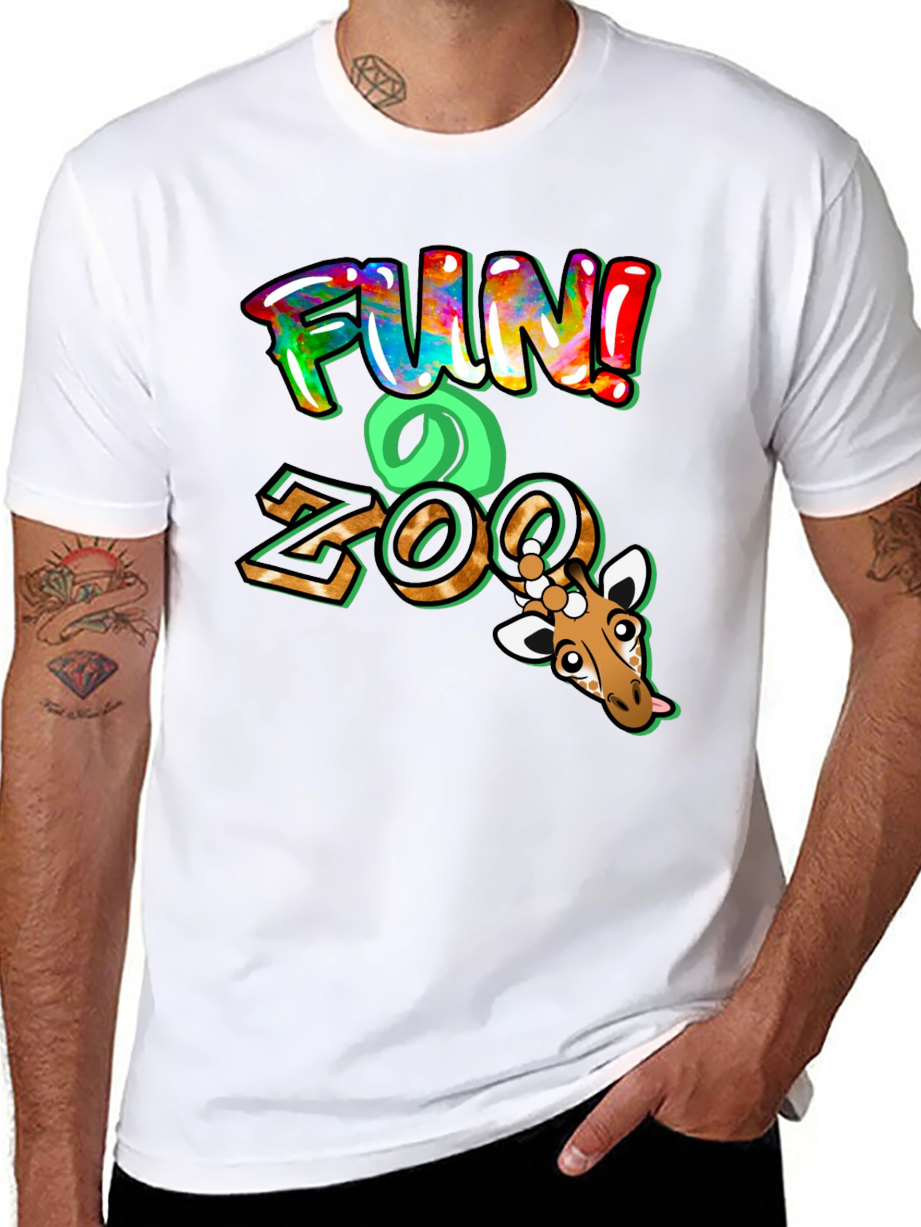 Fun Zoo Giraffe Graphic Tee