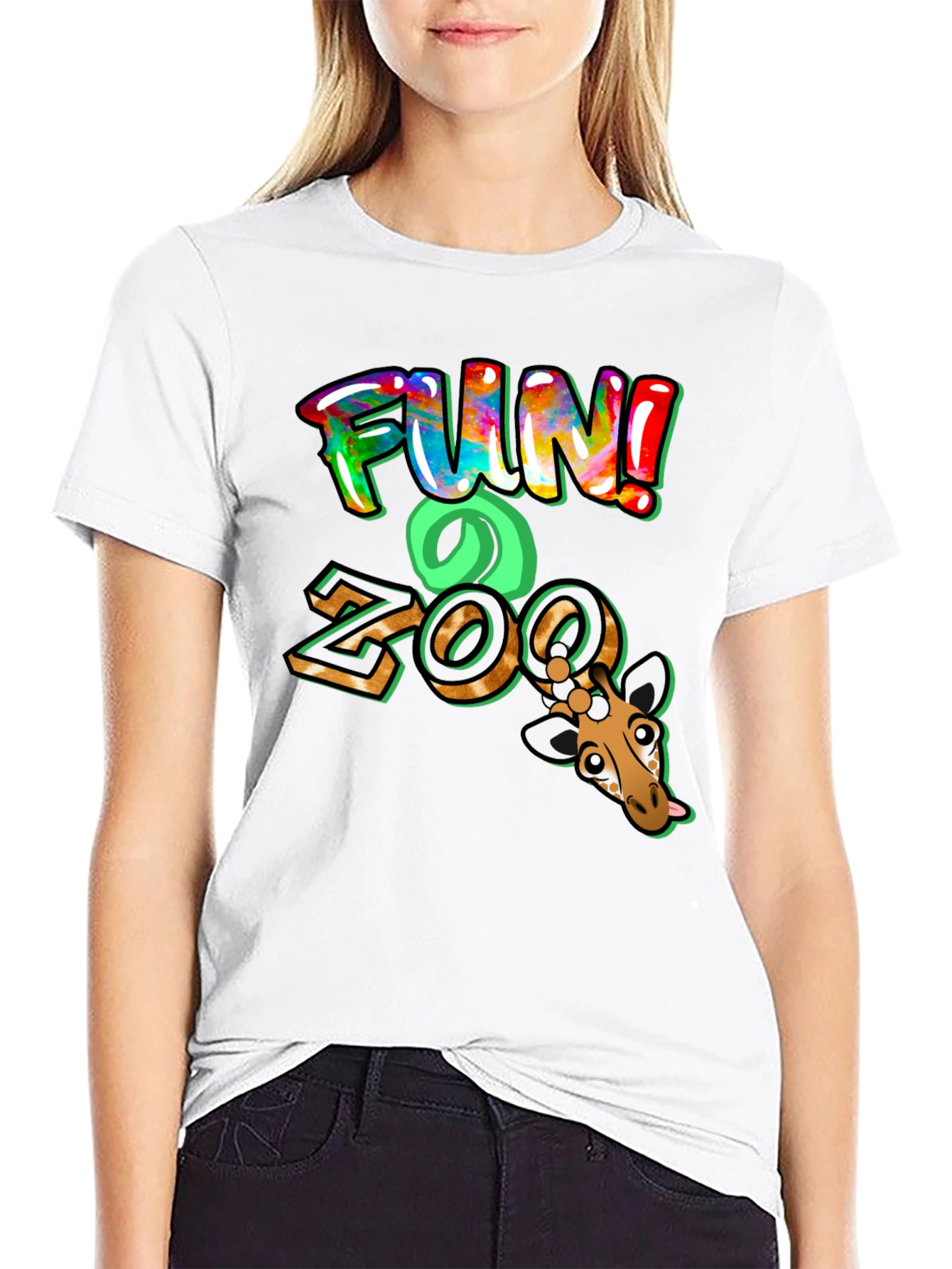Fun Zoo Giraffe Graphic Tee