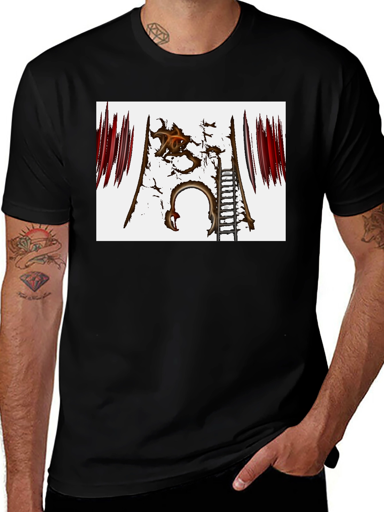 Distressed Gate Graphic Tee