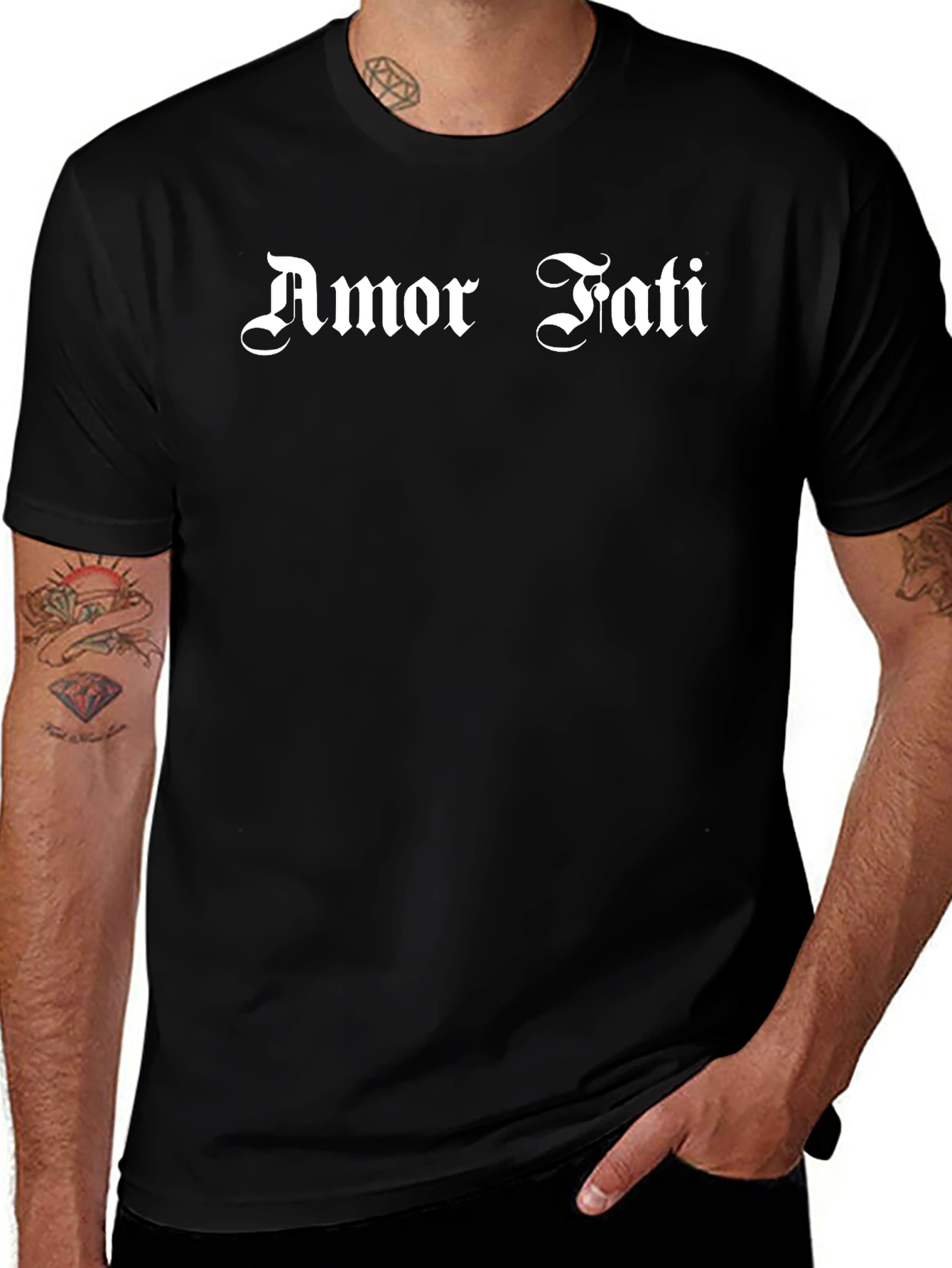 Amor Fati Graphic T-Shirt - Black