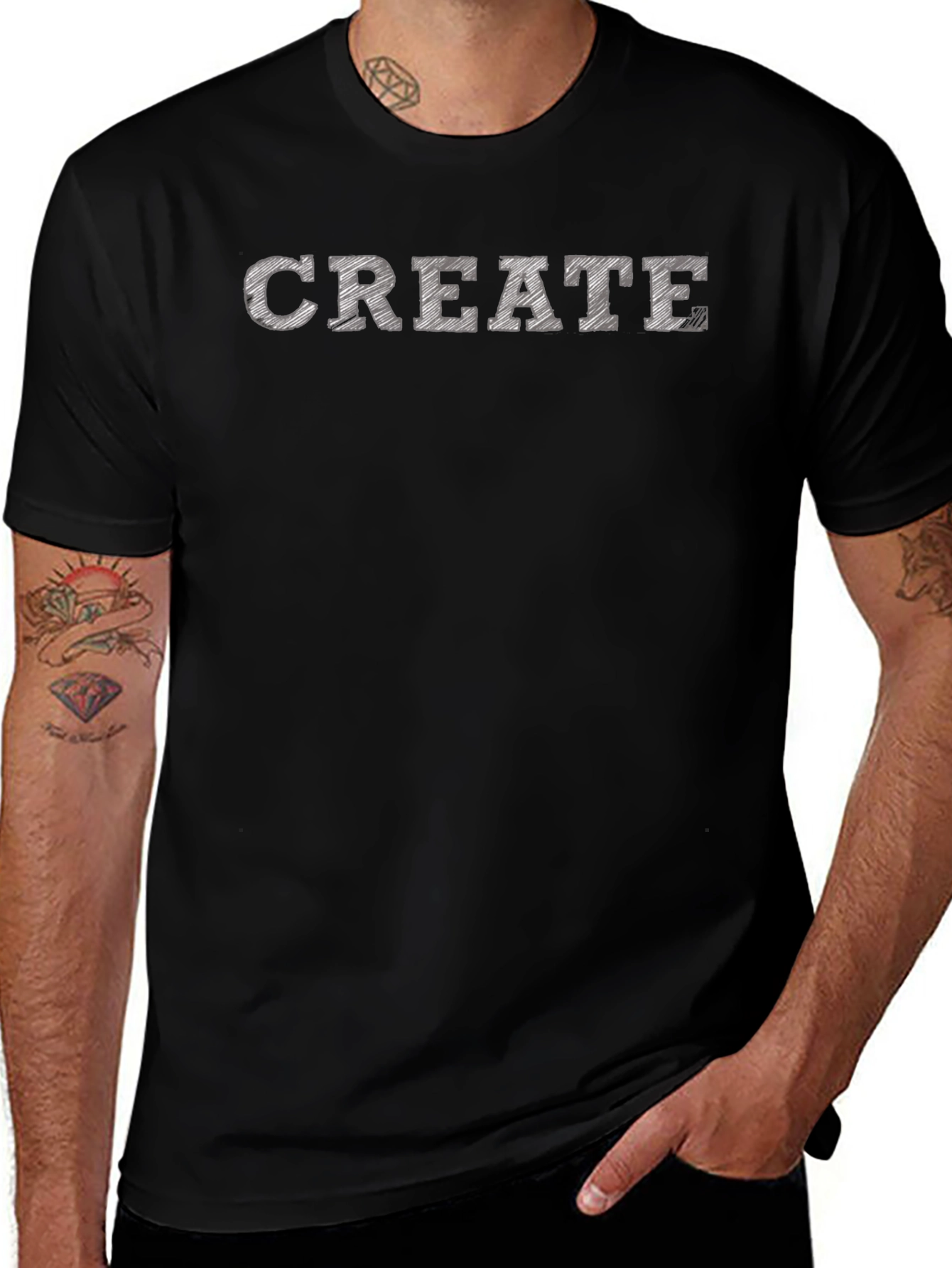 CREATE Graphic Black T-Shirt