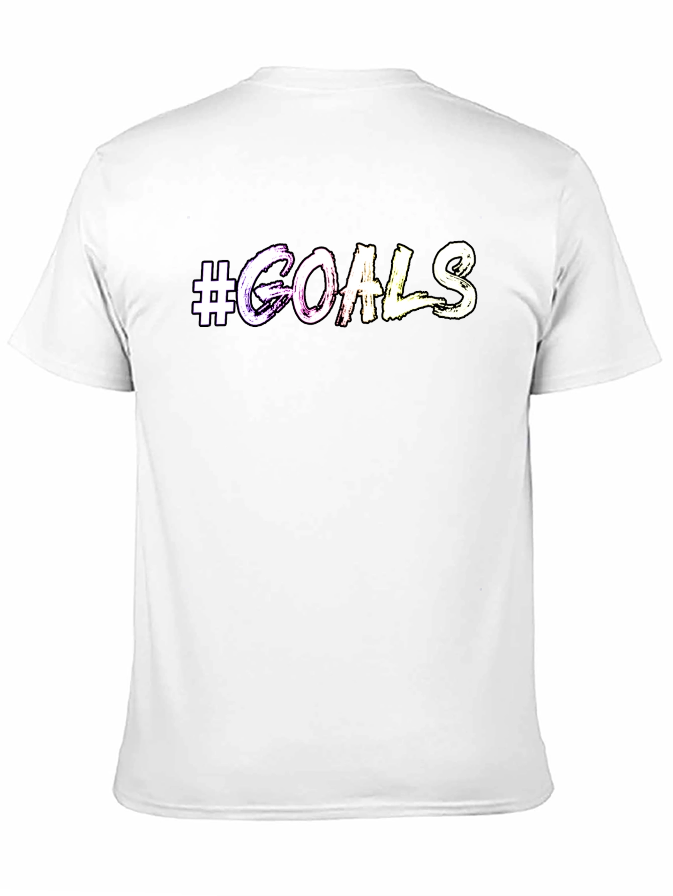 #Goals Graphic Print Crew Neck T-Shirt