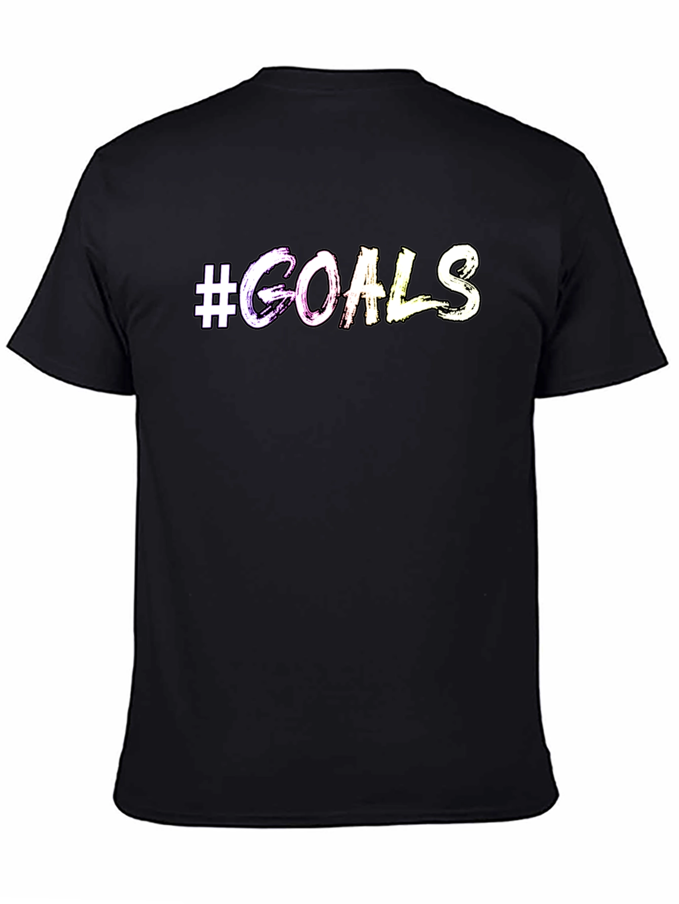 #Goals Graphic Print Crew Neck T-Shirt