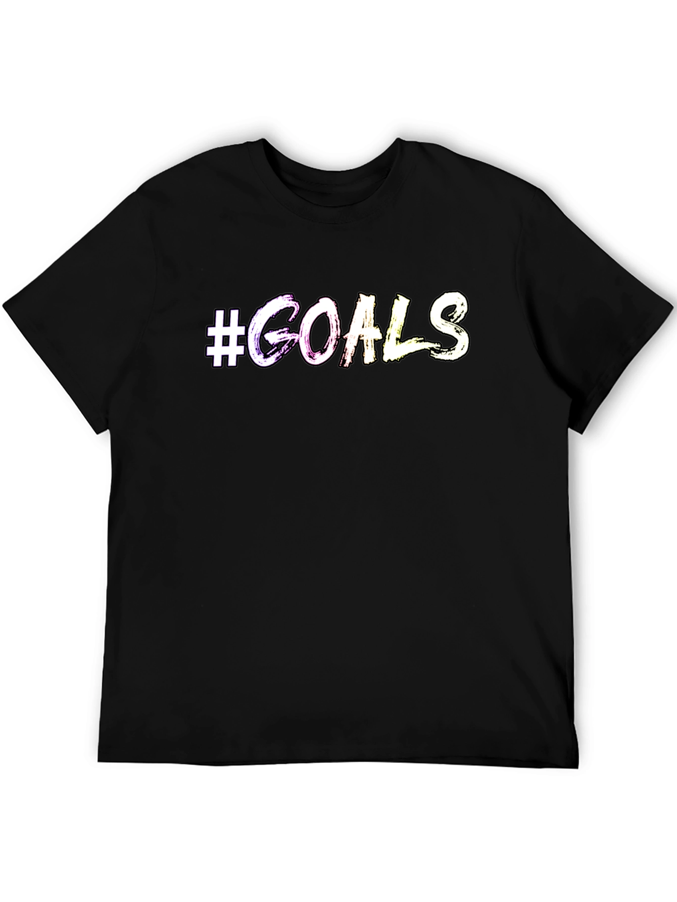 #Goals Graphic Print Crew Neck T-Shirt