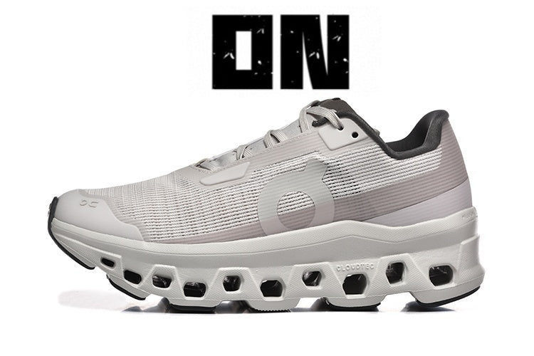 On Running Women's Cloudmonster Void Shoes - Ivory / Wolf