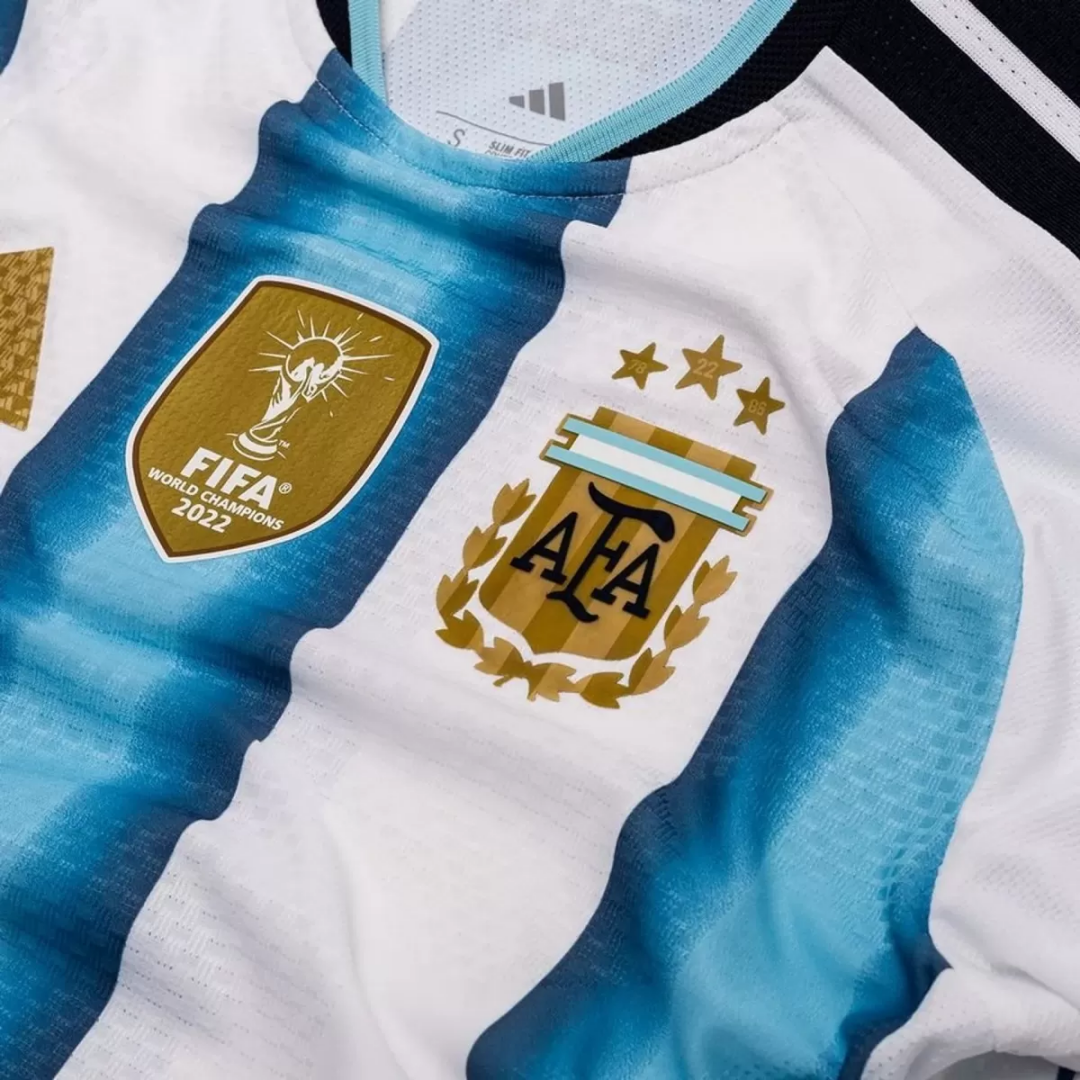 Player Version Argentina Home Long Sleeve Authentic Jersey World Cup 2026
