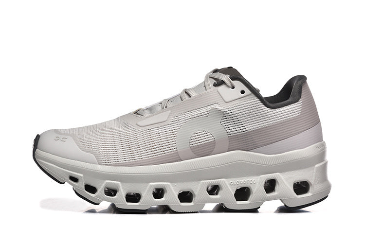 On Running Women's Cloudmonster Void Shoes - Ivory / Wolf