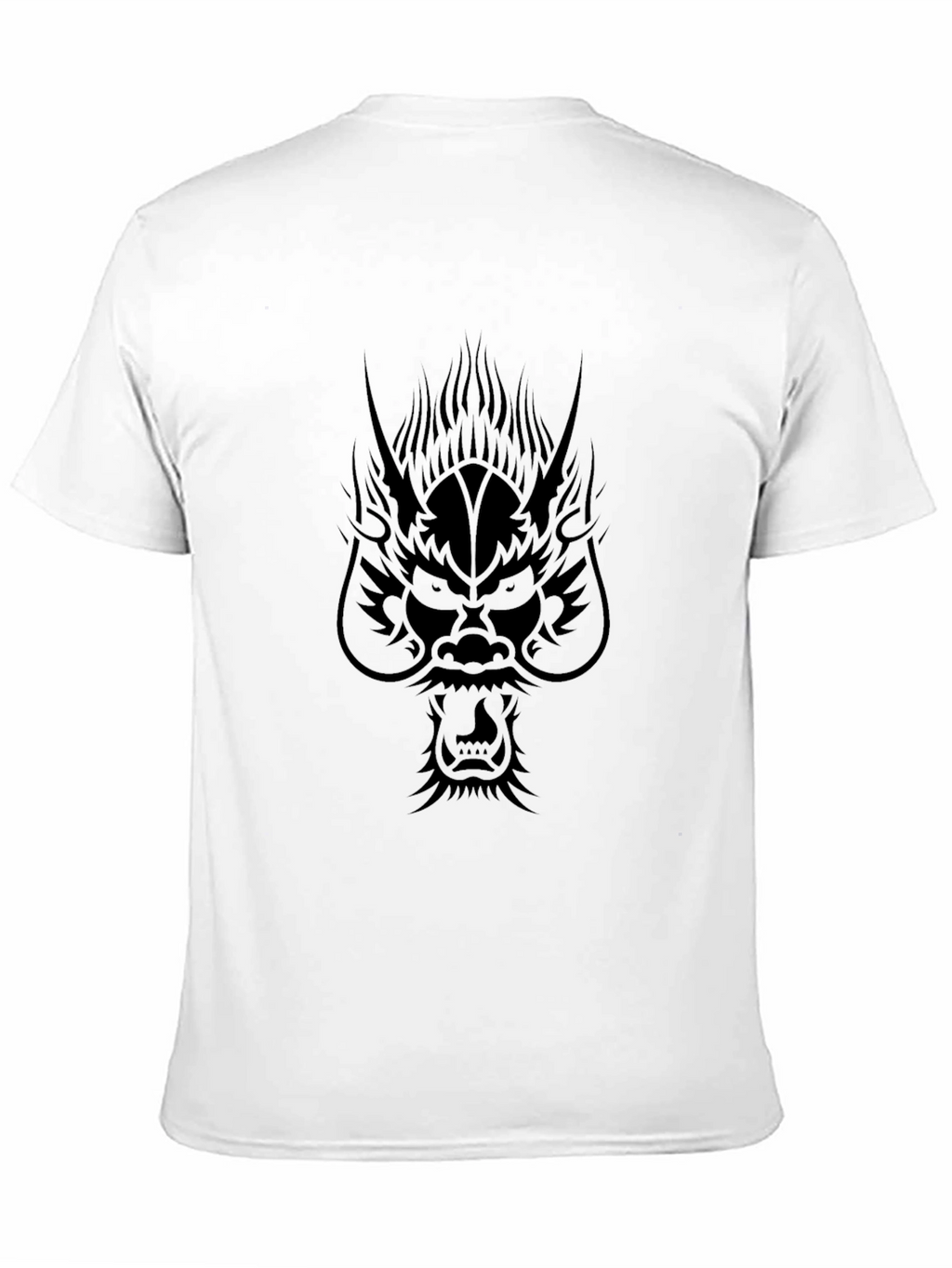 Dragon Graphic Print Black T-Shirt
