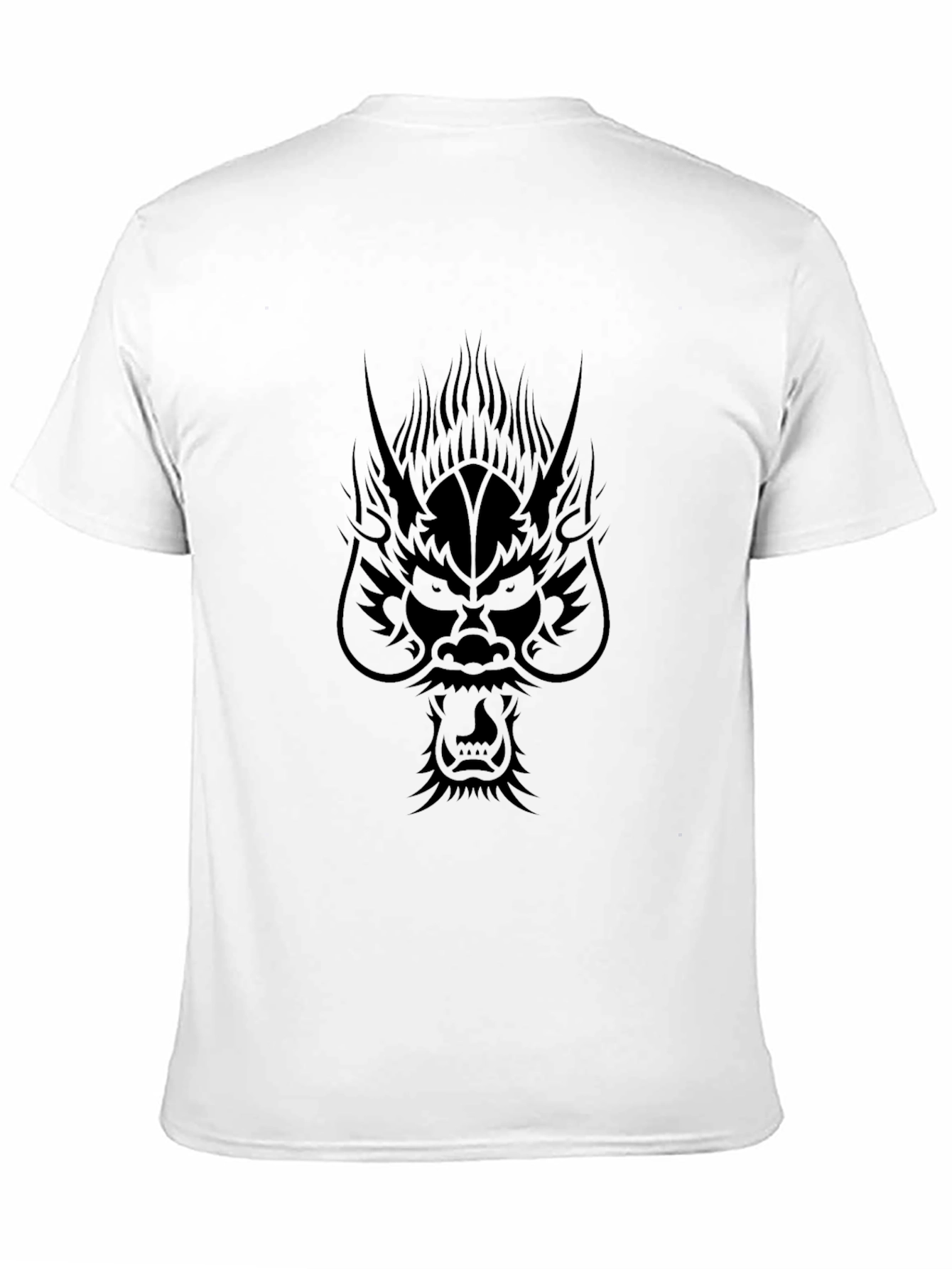 Dragon Graphic Print Black T-Shirt