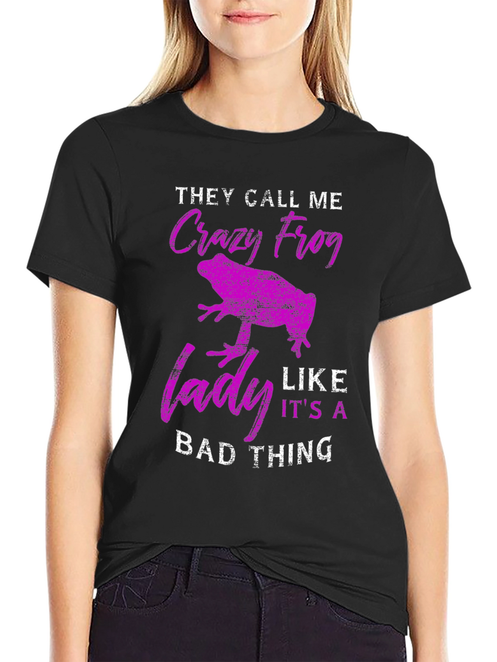 Crazy Frog Lady T-Shirt