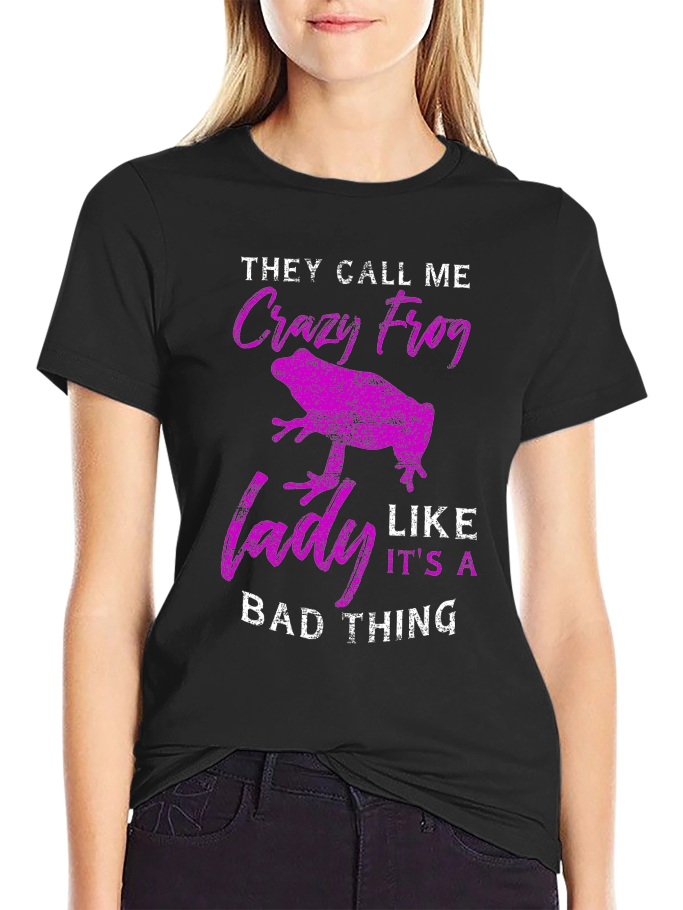 Crazy Frog Lady T-Shirt