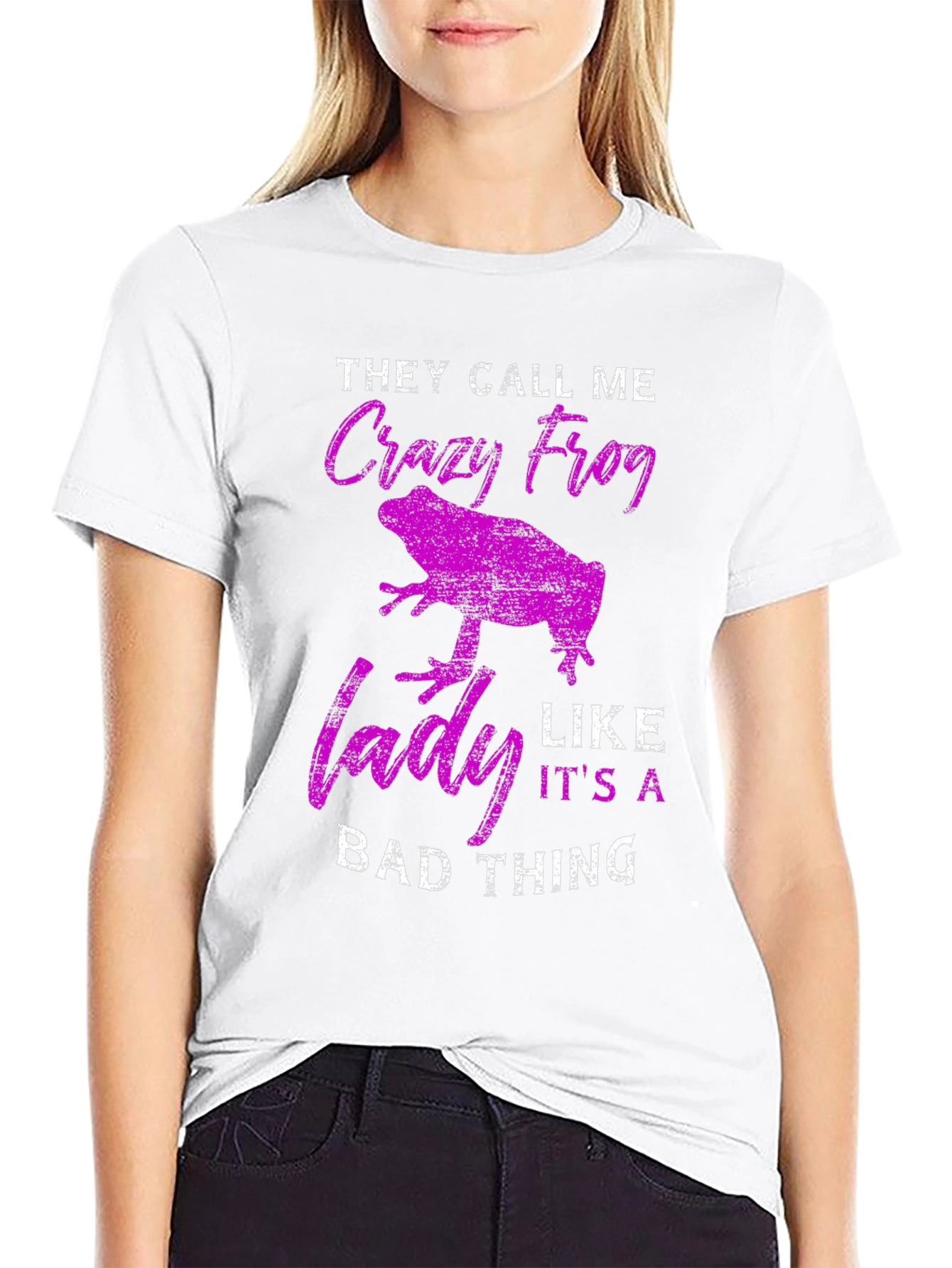 Crazy Frog Lady T-Shirt