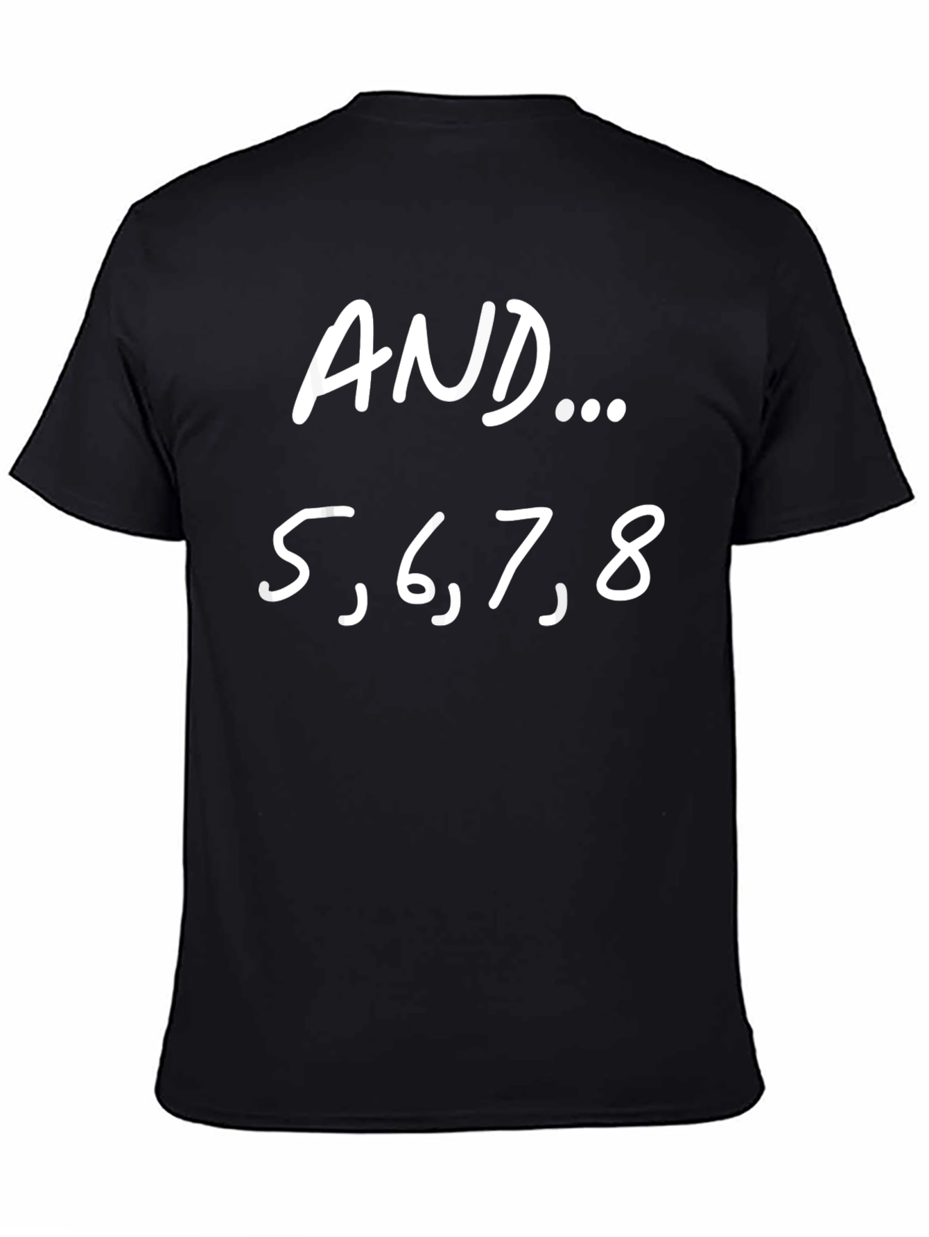 Dance T-Shirt - AND... 5678 - Black Crew Neck