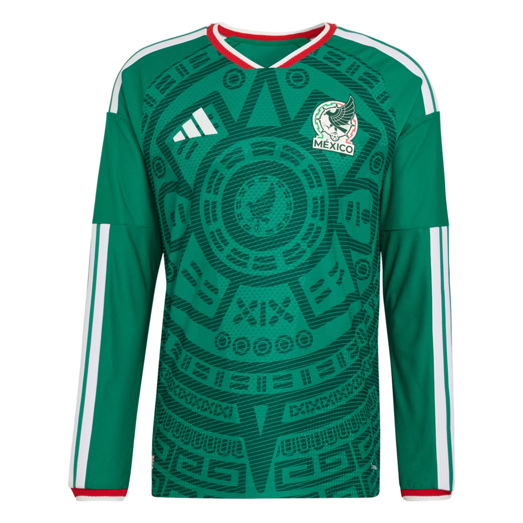 Player Version Mexico Home Long Sleeve Authentic Jersey World Cup 2026