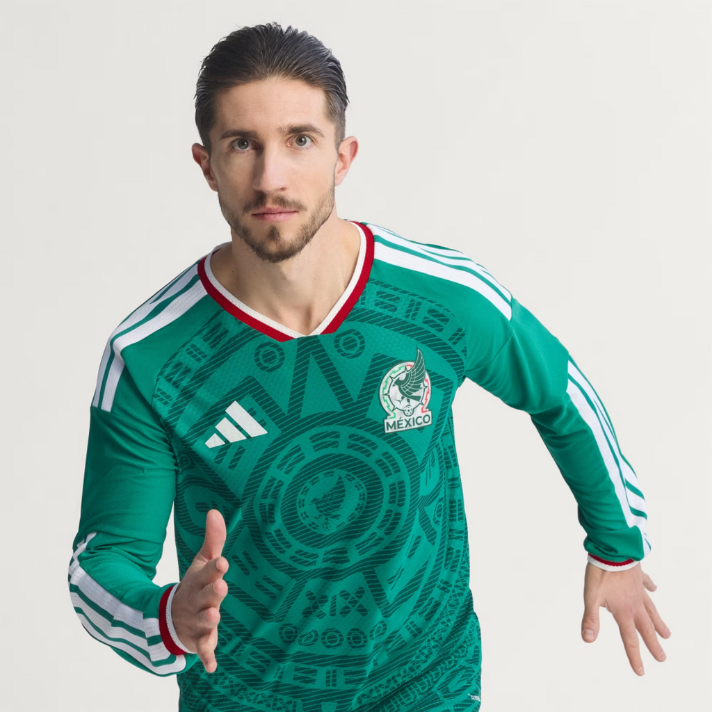 Player Version Mexico Home Long Sleeve Authentic Jersey World Cup 2026