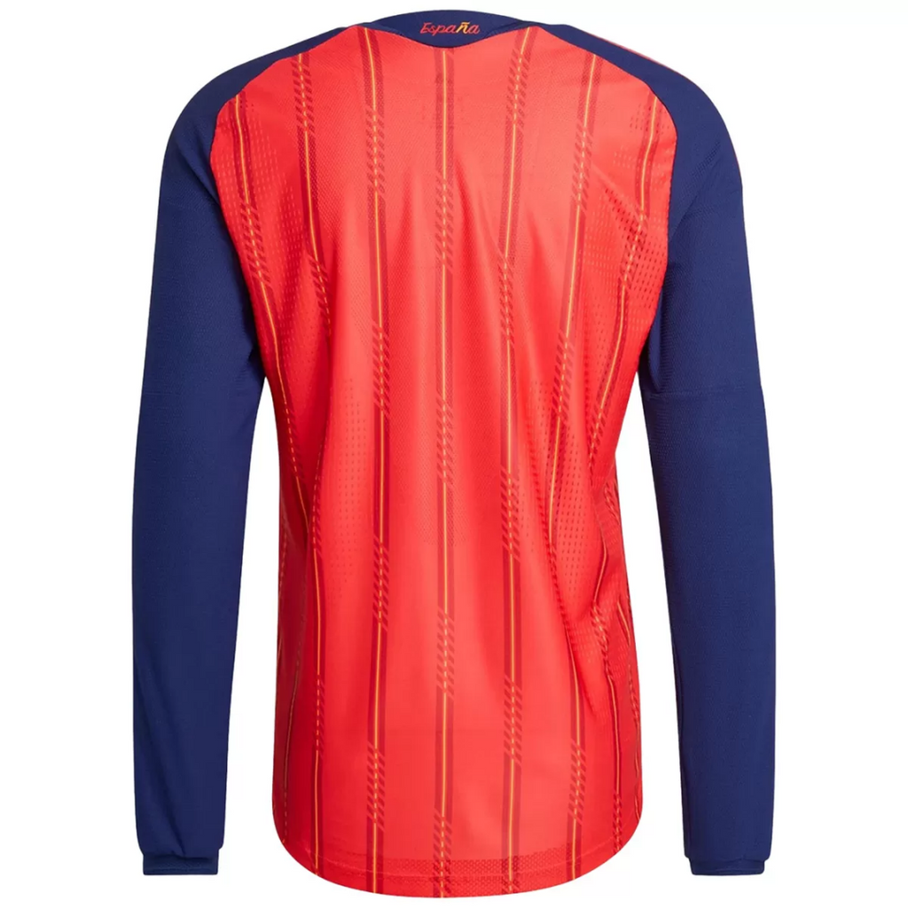 Player Version Spain Home Long Sleeve Authentic Jersey World Cup 2026