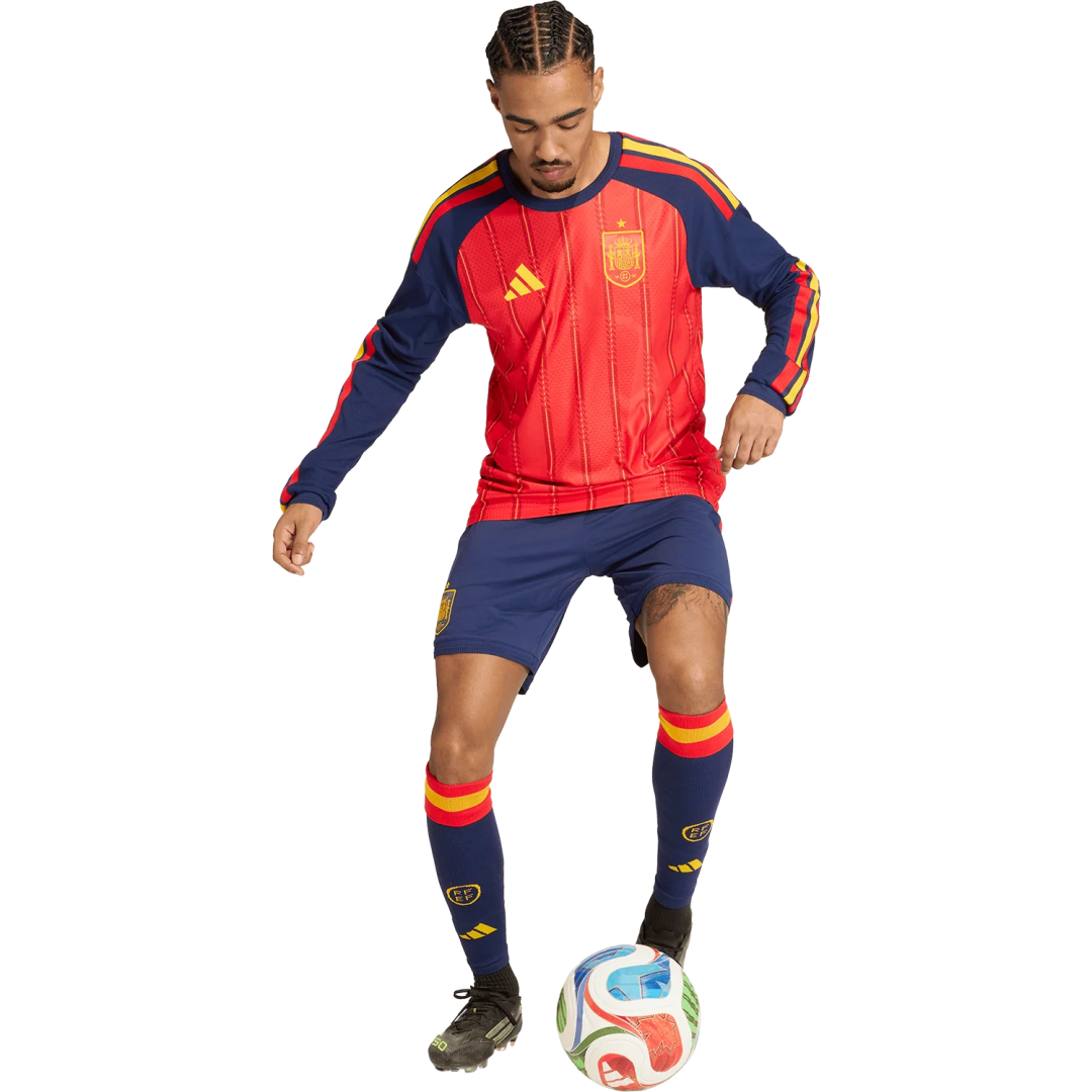 Player Version Spain Home Long Sleeve Authentic Jersey World Cup 2026