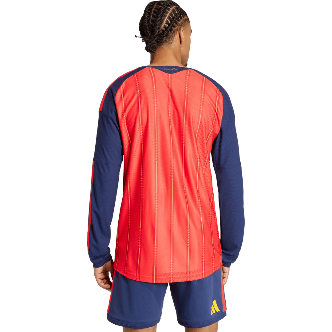Player Version Spain Home Long Sleeve Authentic Jersey World Cup 2026