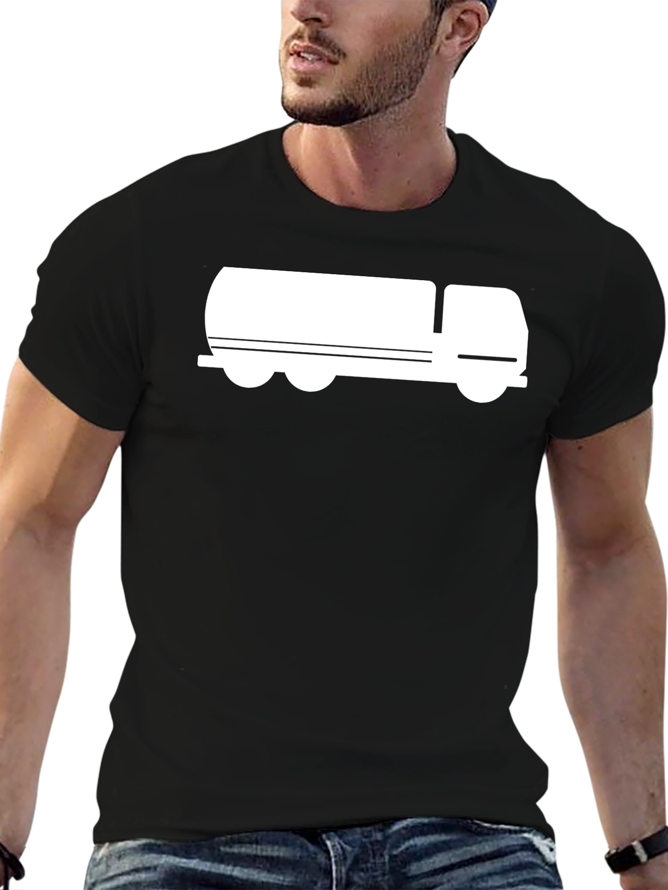 Black Truck Graphic Tee - Unique Design
