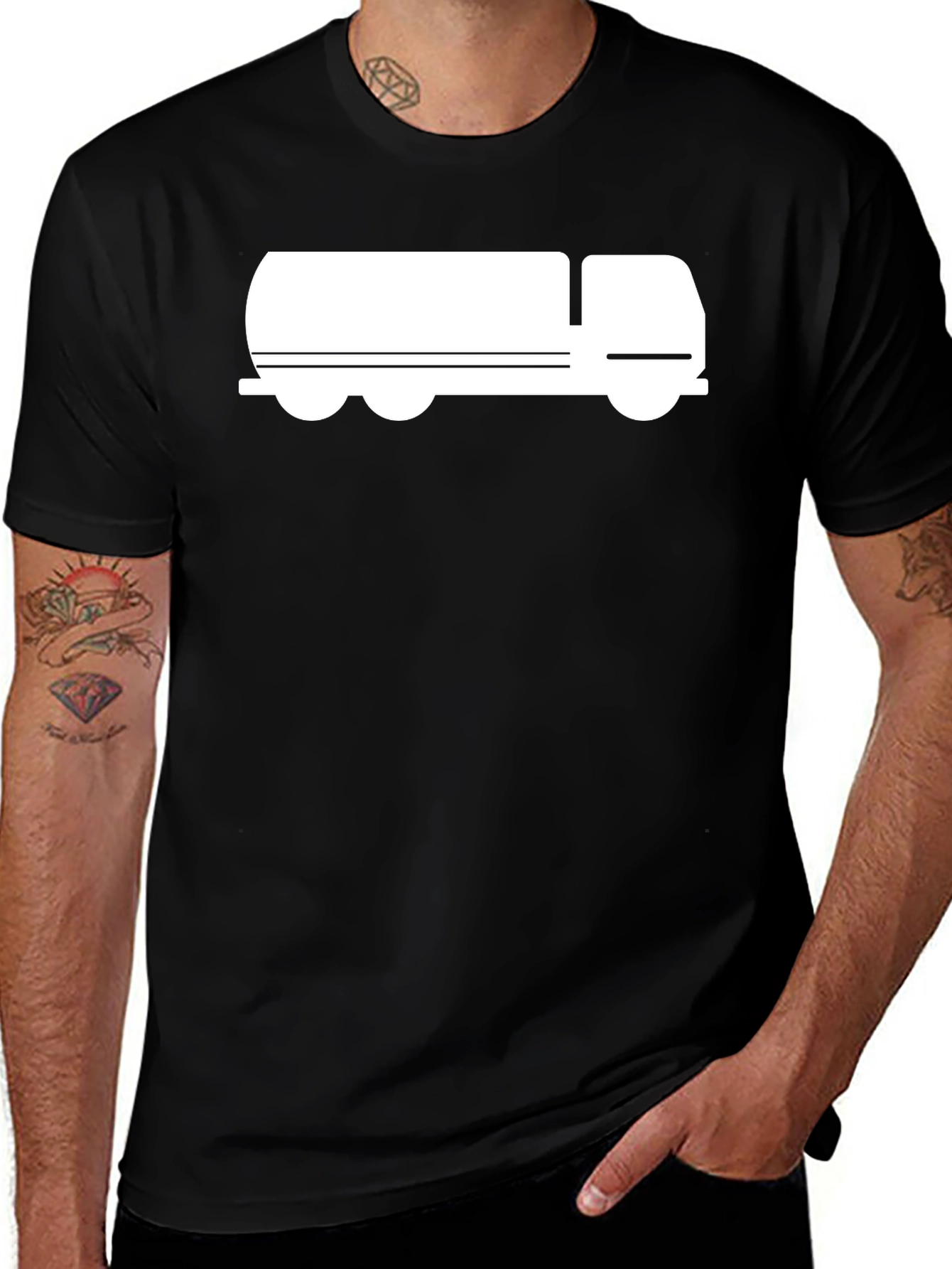 Black Truck Graphic Tee - Unique Design