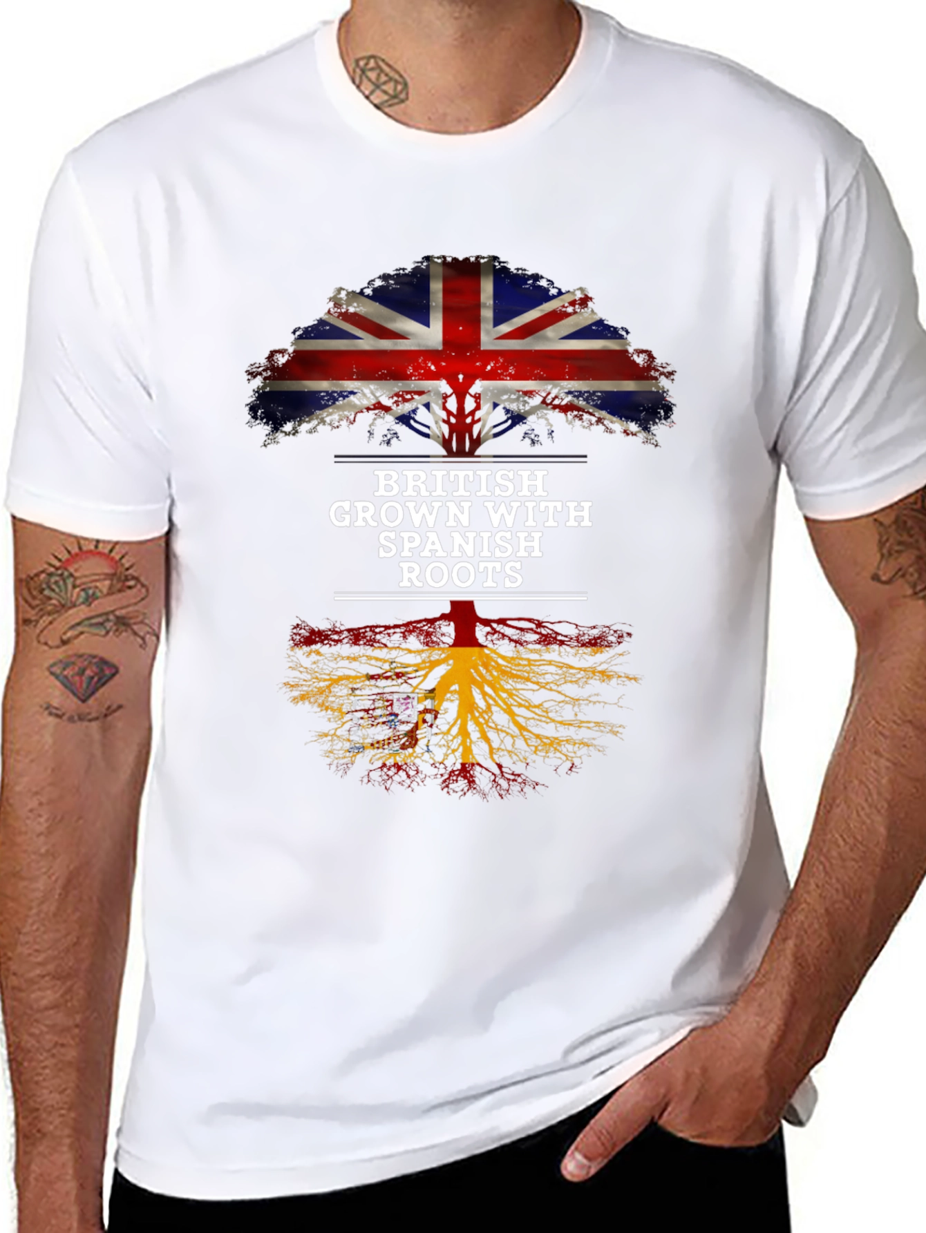 British Grown with Spanish Roots T-Shirt