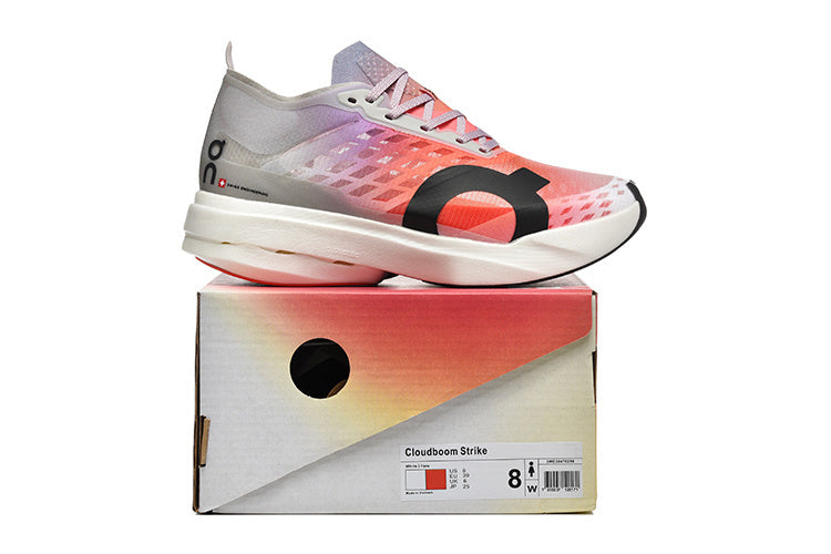 On Cloudboom Strike Running Shoes White/Horizon