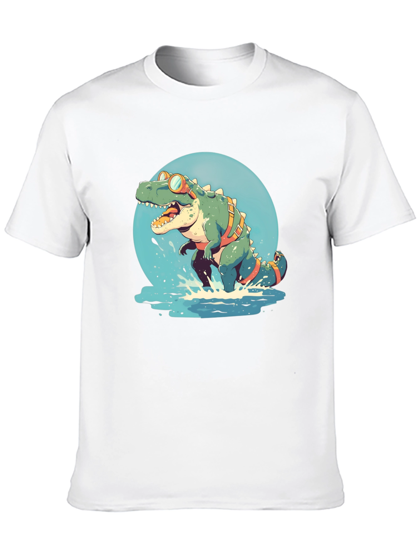 Dino Swimmer Graphic Tee