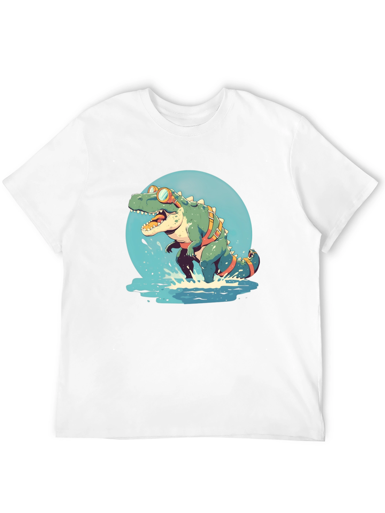 Dino Swimmer Graphic Tee