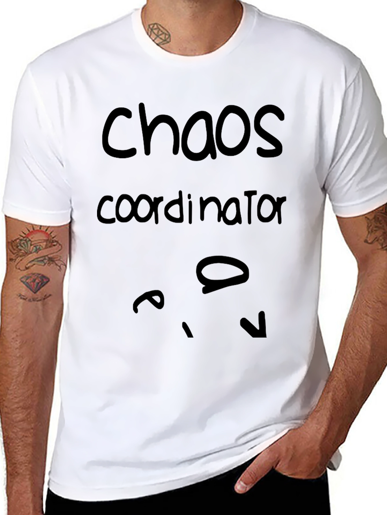 Chaos Coordinator Graphic Tee - Black Cotton Blend