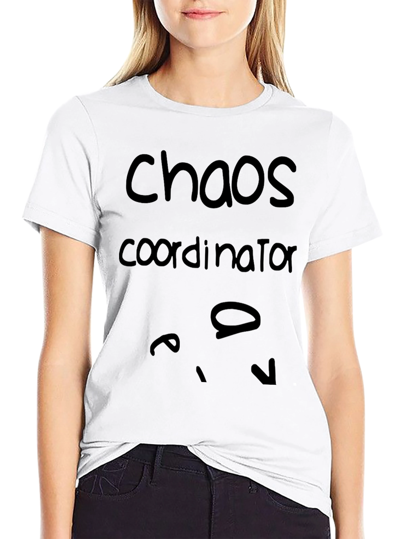 Chaos Coordinator Graphic Tee - Black Cotton Blend