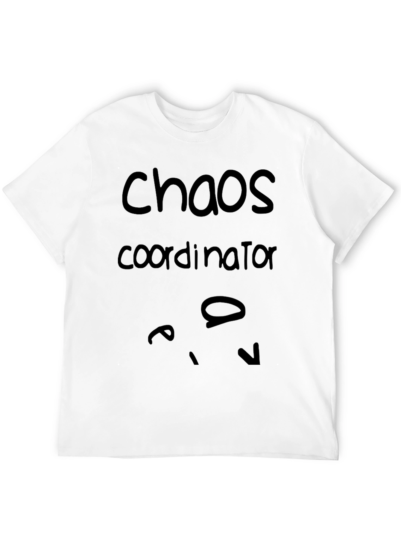 Chaos Coordinator Graphic Tee - Black Cotton Blend