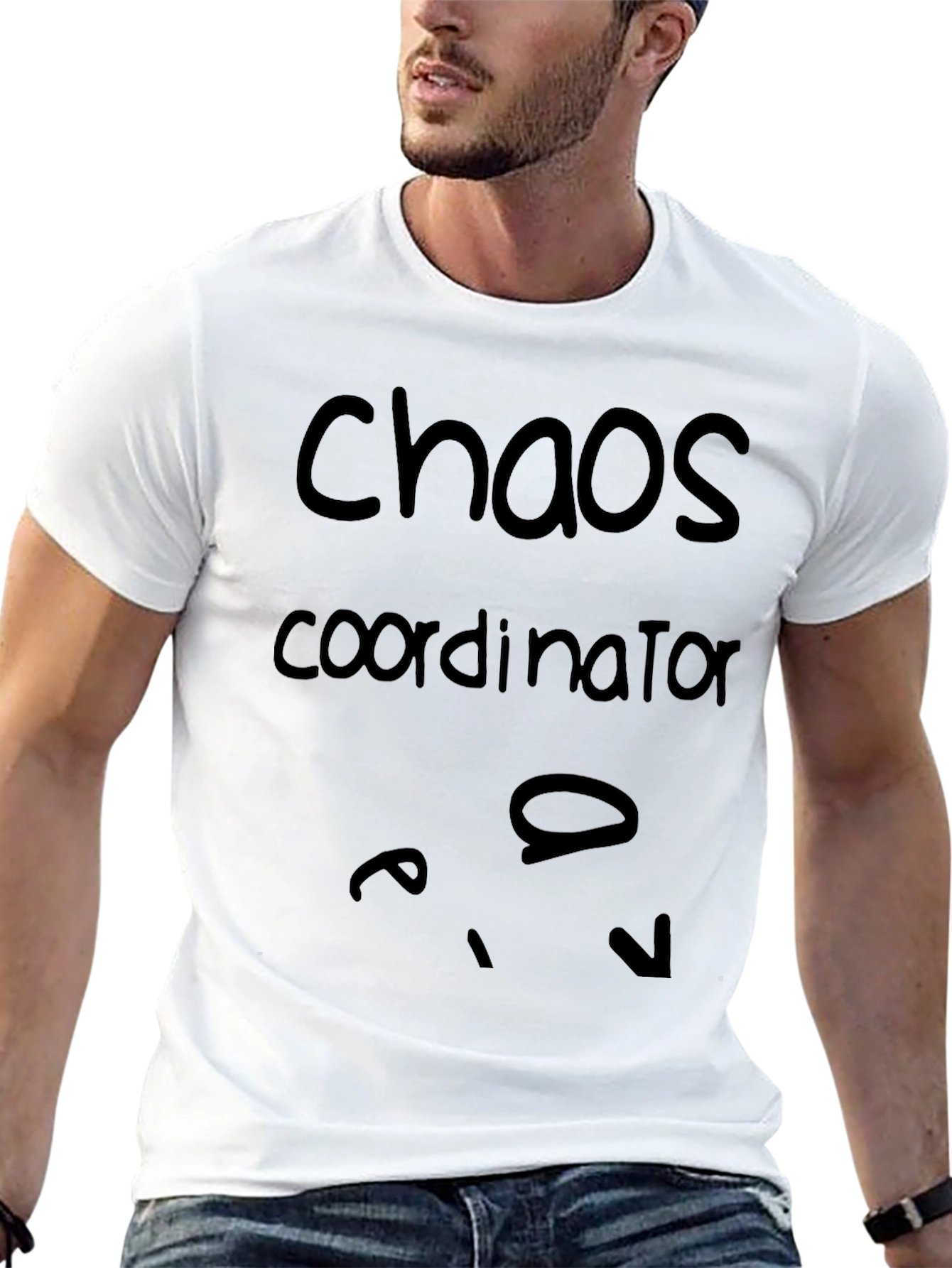 Chaos Coordinator Graphic Tee - Black Cotton Blend