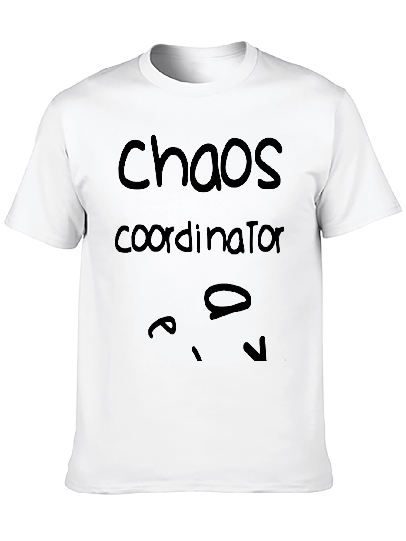 Chaos Coordinator Graphic Tee - Black Cotton Blend