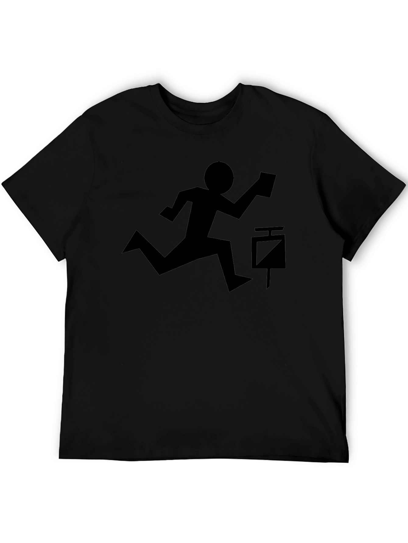 Orienteering Black T-Shirt - Run and Navigate!