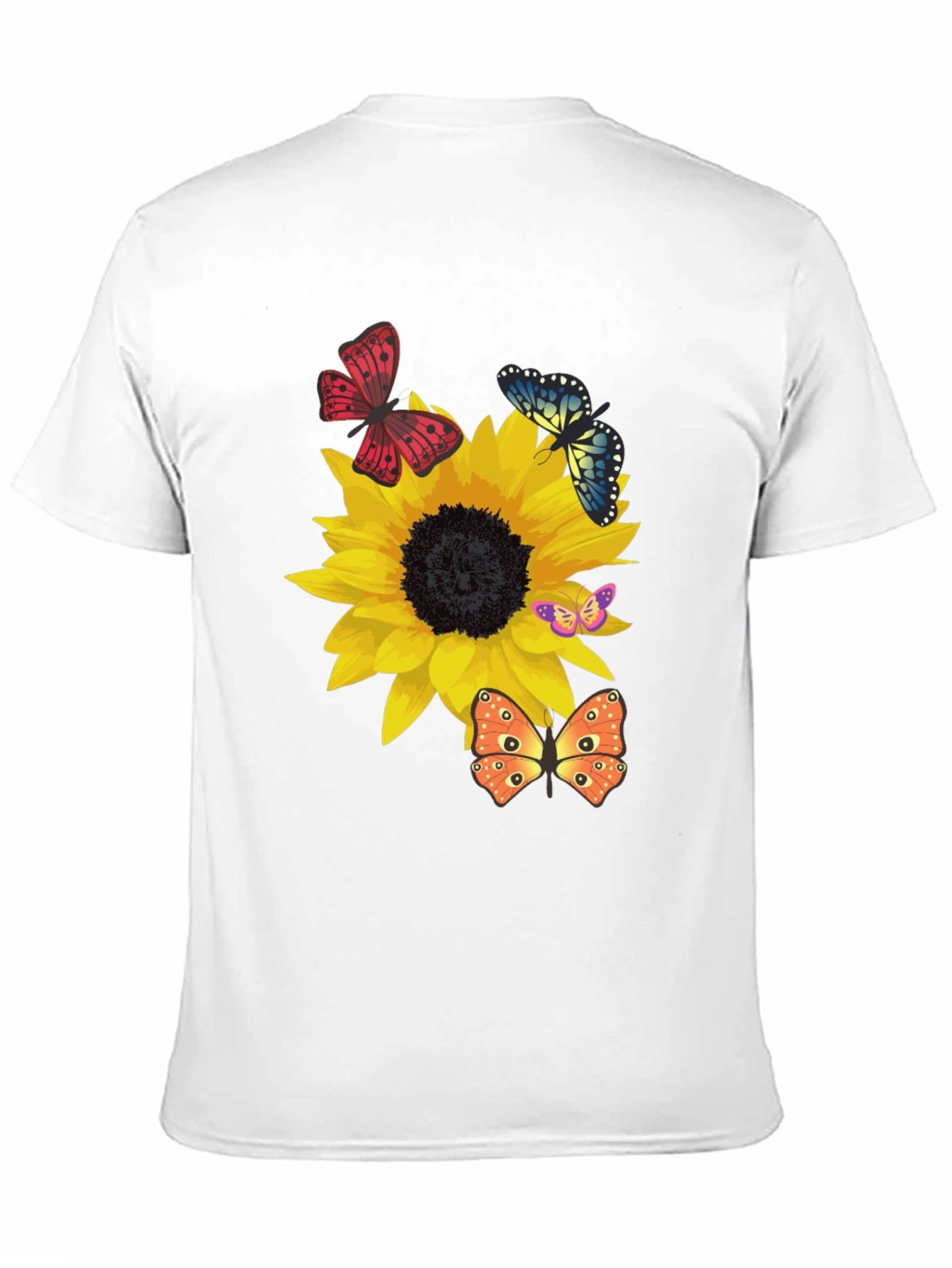 Sunflower & Butterfly Graphic Tee