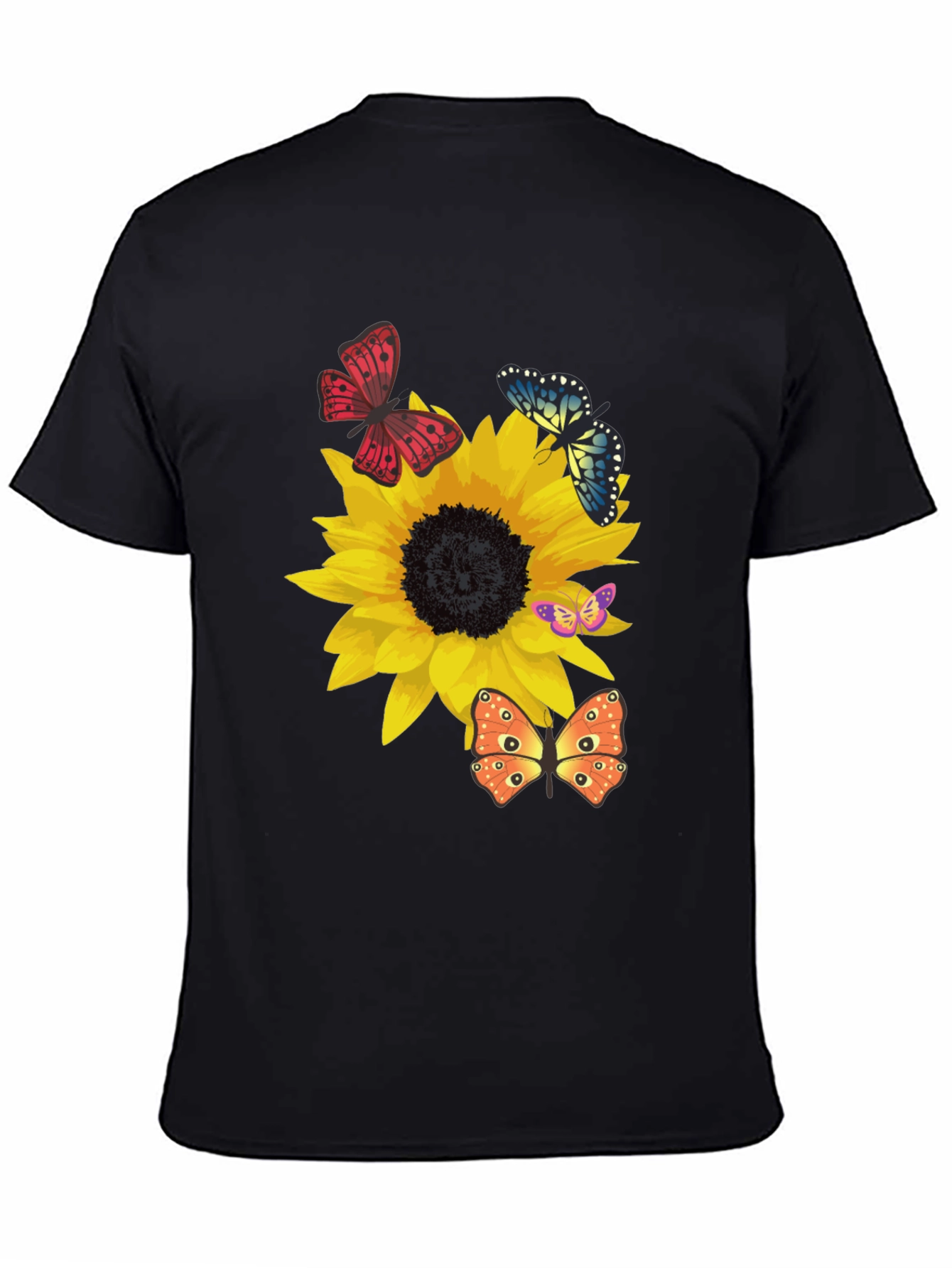 Sunflower & Butterfly Graphic Tee