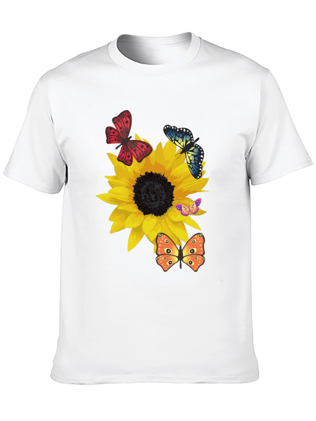 Sunflower & Butterfly Graphic Tee