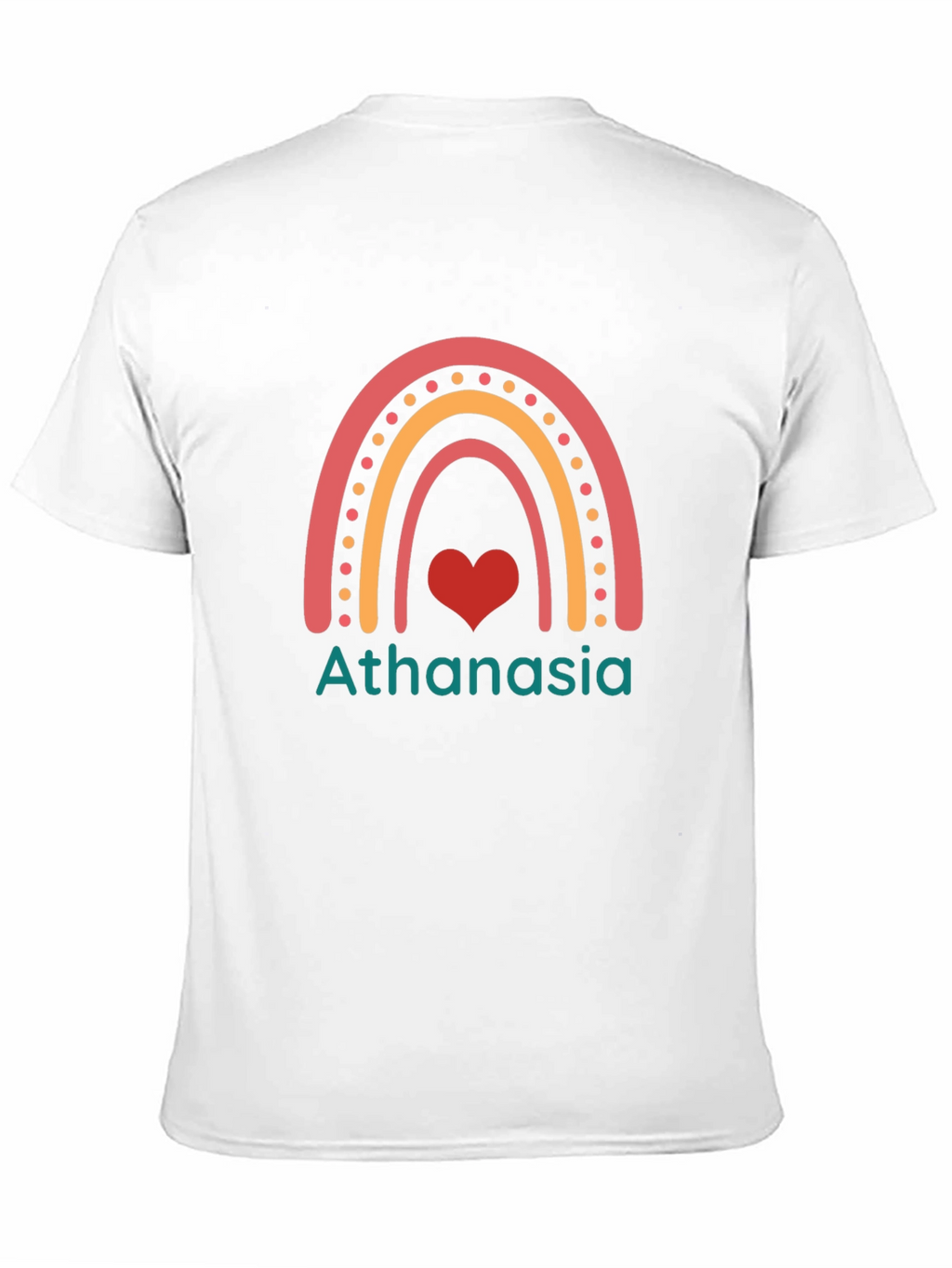 Athanasia Rainbow Heart Graphic T-Shirt