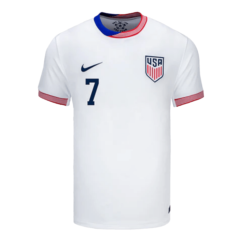 Giovanni Reyna #7 USMNT USA Home Jersey Copa America 2024