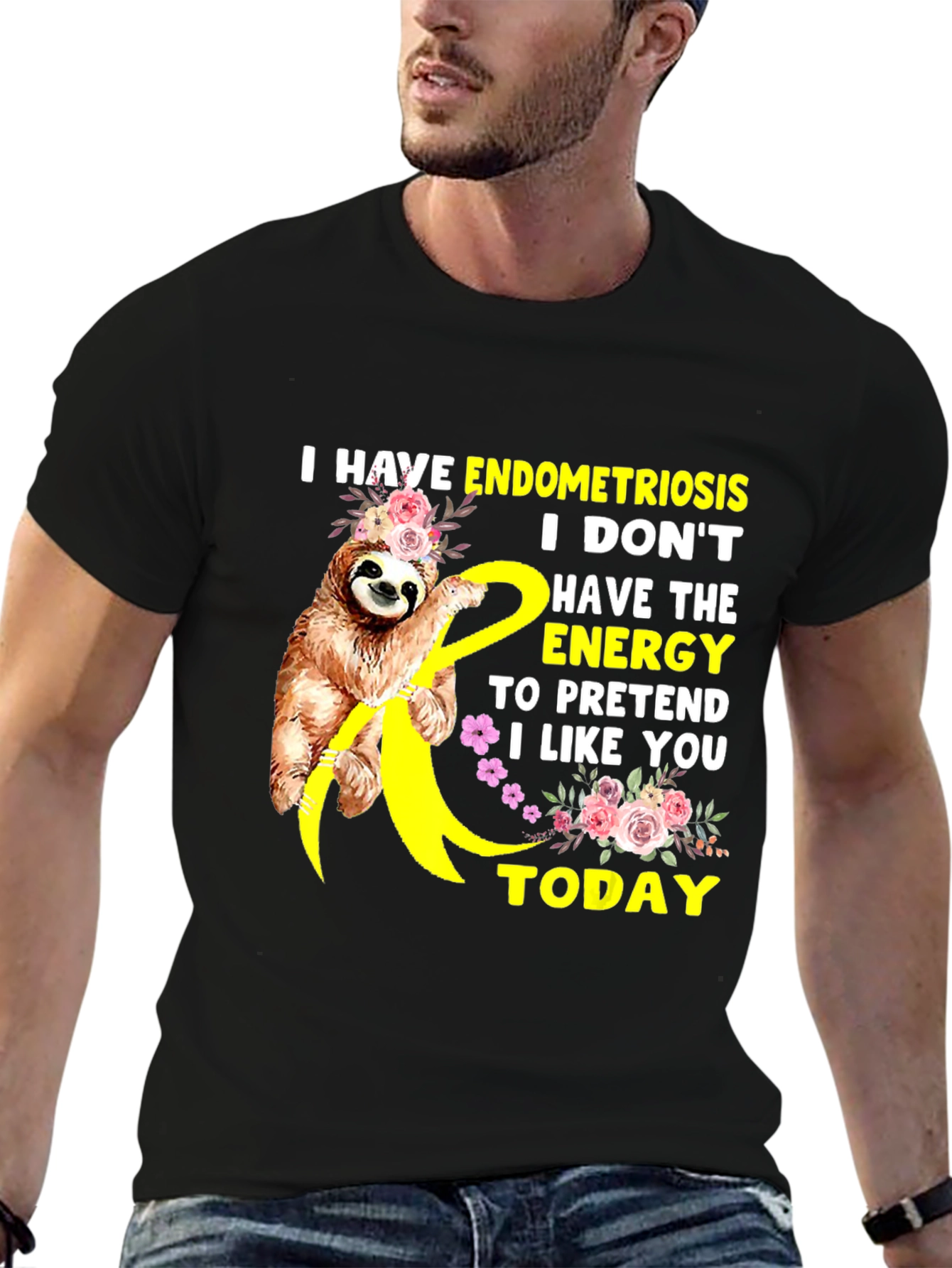 Endometriosis Sloth Tee - I Dont Have The Energy