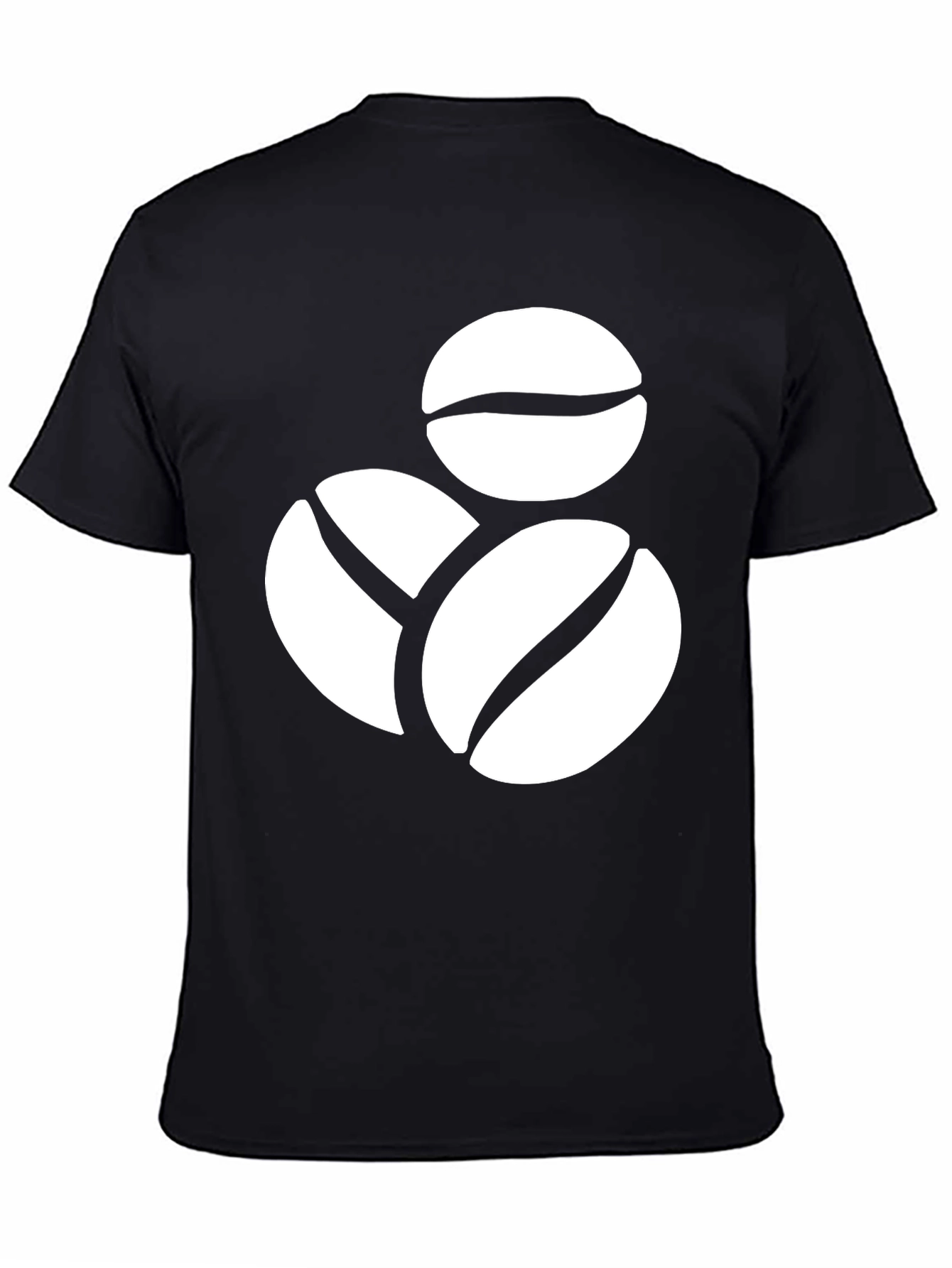Coffee Bean Graphic Tee - Black Casual Shirt