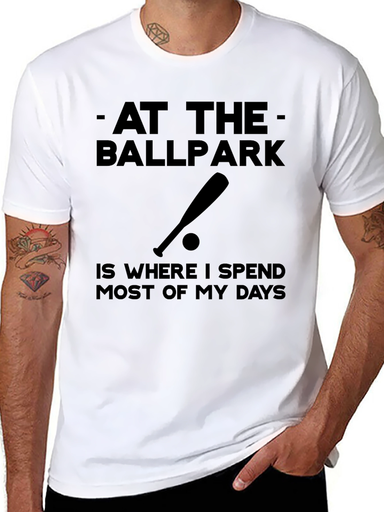 At the Ballpark Graphic Tee - Baseball Fan Shirt