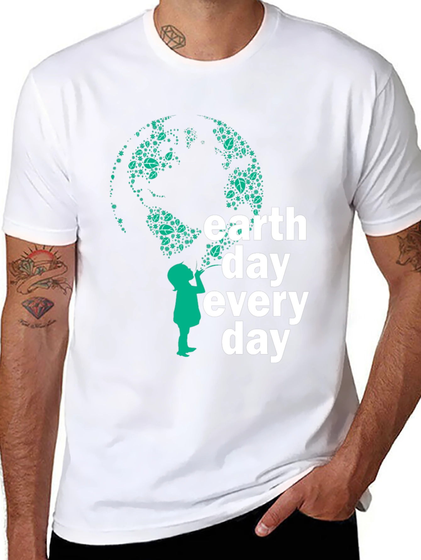 Earth Day Every Day T-Shirt - Eco-Friendly Design